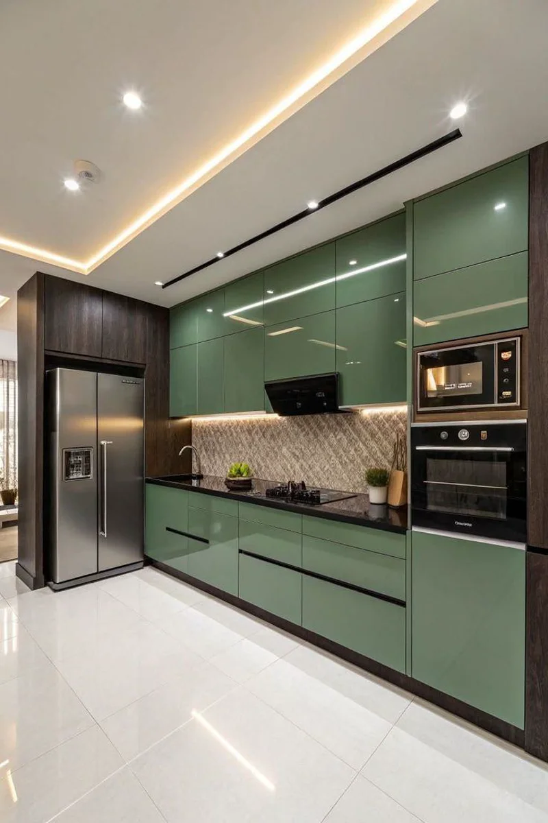 Crockery & Pantry Cabinet with Glass Doors - RR Design World Bhubaneswar