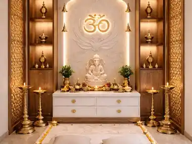 Dedicated Puja Room interior design Bhubaneswar